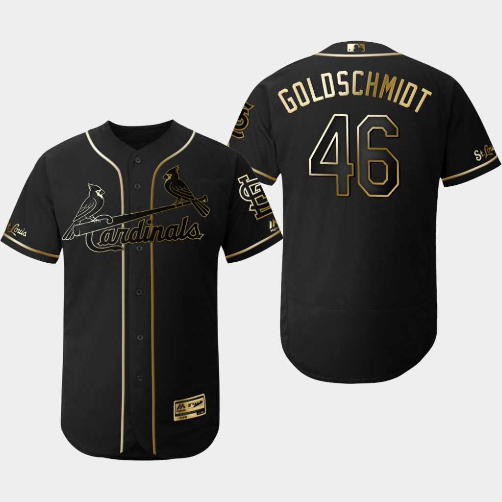 Cardinals 46 Paul Goldschmidt Black Gold Flexbase Jersey Dzhi,We sell and wholesale Cardinals 46 Paul Goldschmidt Black Gold Flexbase Jersey Dzhi on line form chian!